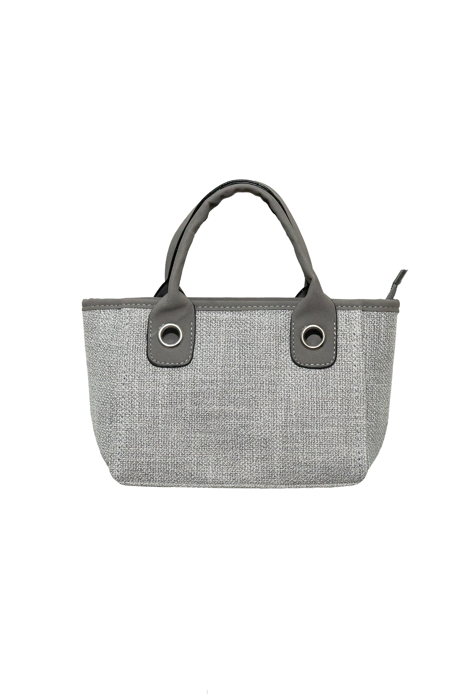 Gray Mini Tote Bag