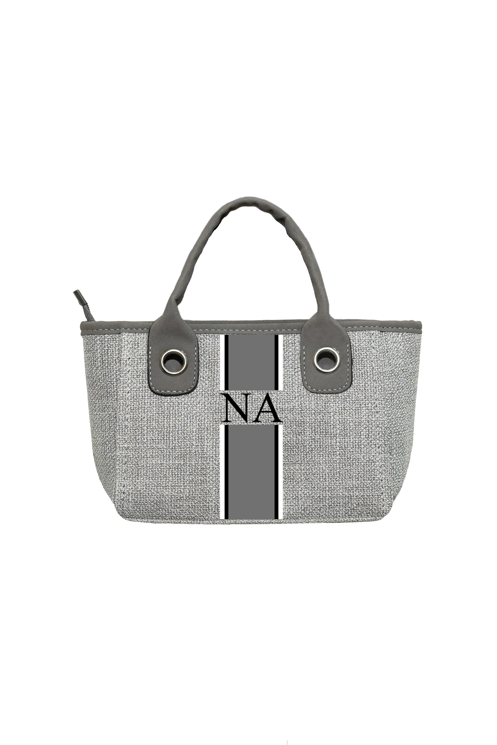 Gray Mini Tote Bag