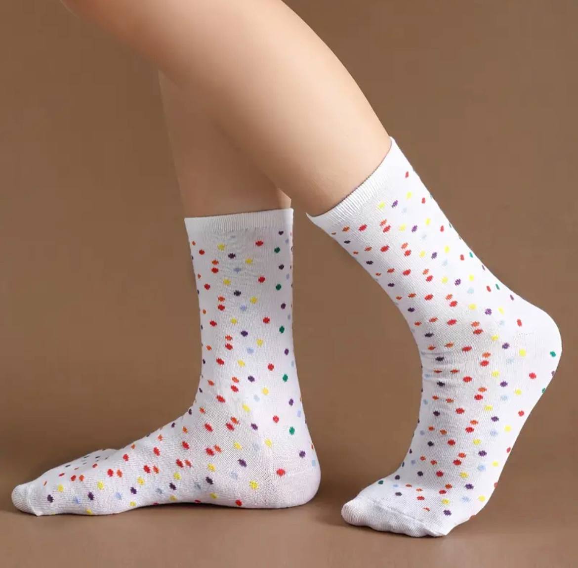 Ice Cream Pattern Mid-calf Crew Socks