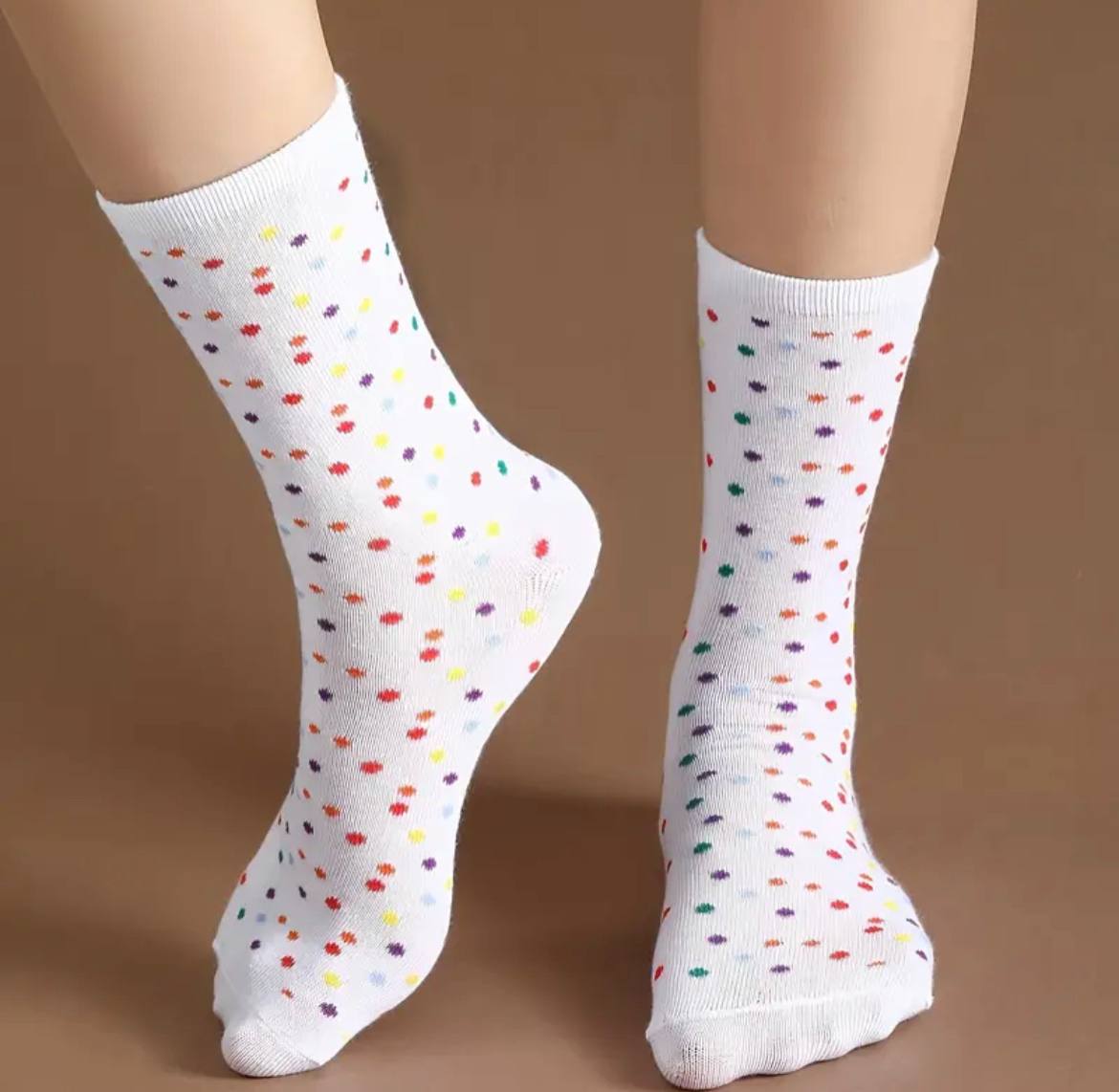 Ice Cream Pattern Mid-calf Crew Socks