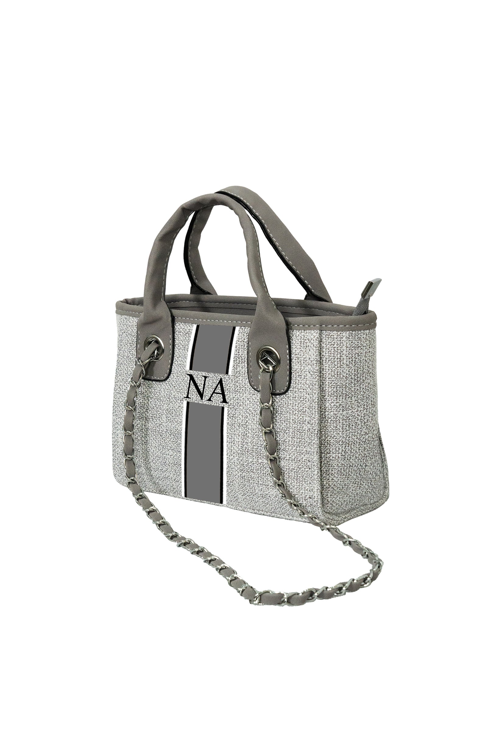 Gray Mini Tote Bag