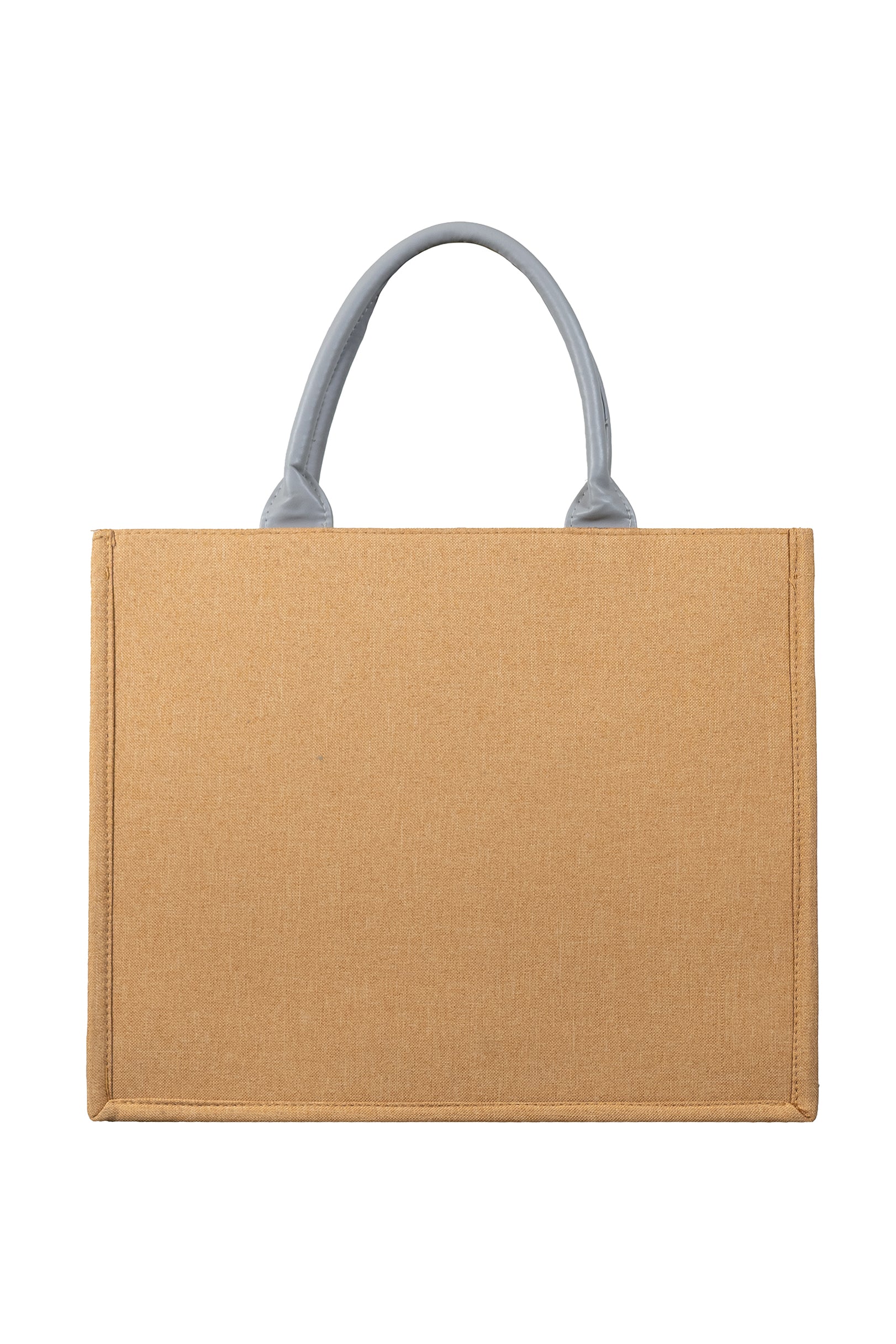 Beach & Shopper with Gray Leather Handles