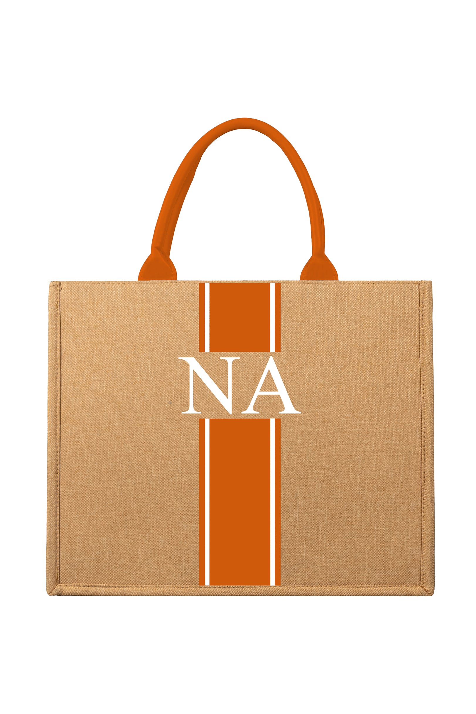 Beach & Shopper with Brown Leather Handles